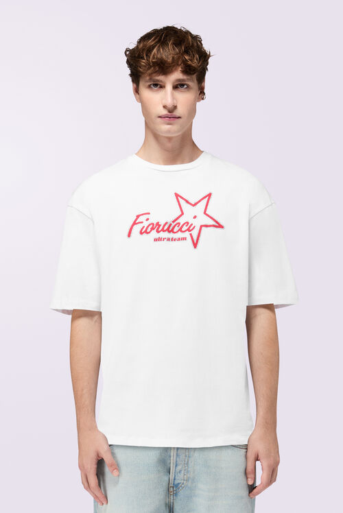 Ultra Team Glitter Star Logo Relaxed T-Shirt White
